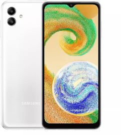 SAMSUNG טלפון סלולרי 6.5" Samsung Galaxy A04 סמסונג SM-A045 64GB/4GB לבן