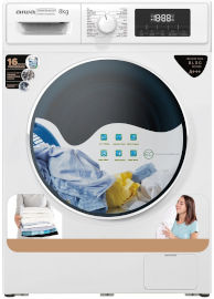 AIWA מכונת כביסה פתח חזית - 8 ק"ג Aiwa איווה AWG80-W