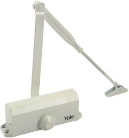 Yale מחזיר דלת הידראולי Yale ייל סדרה 300 לבן