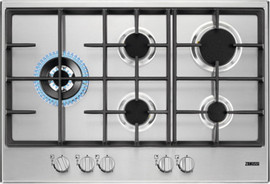 Zanussi כיריים גז - 5 להבות Zanussi זנוסי ZGH76534XS