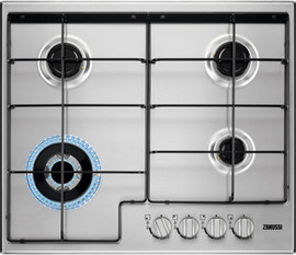 Zanussi כיריים גז - 4 להבות Zanussi זנוסי ZGH65424XS