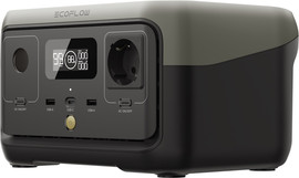Ecoflow סט תחנת כוח 300W-600W 256Wh ופאנל סולארי EcoFlow 100W אקופלואו EF RIVER2 + 100WFIX