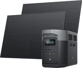 Ecoflow קיט תחנת כח ניידת 2000Wh + זוג פאנלים סולארים EcoFlow 540W אקופלואו EF Delta 2Max + 1080Fix