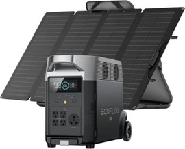 Ecoflow סט תחנת כוח ניידת 3600Wh כולל פאנל סולארי מתקפל Ecoflow 400W אקופלואו EF DELTA PRO + 400FOLD