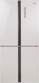 Haier מקרר 4 דלתות - 547 ליטר כולל התקן כשרות מהדרין Haier האייר Open Space Inverter HRF-5500FWM זכוכית לבנה