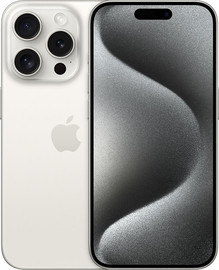 APPLE טלפון סלולרי 6.7" Apple אפל iPhone 15 Pro Max 256GB/8GB - White Titanium