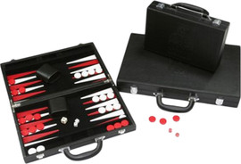 TEKNO משחק שש בש במזוודת דמוי עור מהודרת TEKNO. טקנו 5135 - שש בש