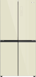 General מקרר 4 דלתות - 601 ליטר General ג'נרל GE665GC זכוכית קרם