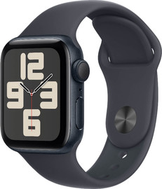 APPLE שעון חכם 40 מ"מ Apple *אריזה פתוחה* אפל Watch SE 2024 GPS 40mm - Midnight Aluminium Case With Midnight Sport Band M/L *אריזה פתוחה*