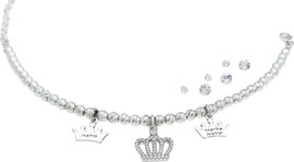 BL jewelry צמיד כתרים כולל חריטת שם BL jewelry בל ג׳ולרי כתרים - כסף 925