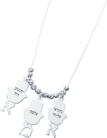 BL jewelry שרשרת אמא משולבת חמסות BL jewelry בל ג׳ולרי חמסות - כסף 925