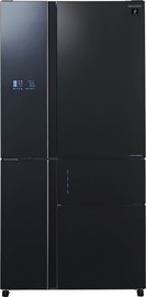 שארפ מקרר 5 דלתות - 668 ליטר Sharp שארפ SJ-FSR920-BK זכוכית שחורה