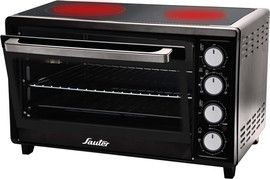 SAUTER טוסטר אובן משולב כיריים קרמיות Sauter סאוטר TOH502 שחור