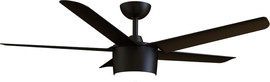 SmartAir מאוורר תקרה 52" כולל שלט ותאורת LED ‏Smart Air סמארט אייר SkyBreeze 52 שחור