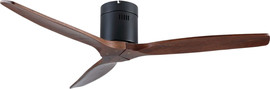 SmartAir מאוורר תקרה 52" כולל שלט SmartAir סמארט אייר TimberFlow 52 - שחור/עץ כהה