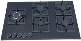 Lacasa כיריים גז - 5 מבערים LaCasa לה קאסה LCT90GBSB שחור