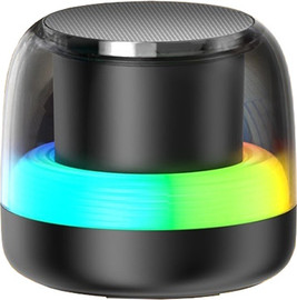 TEKNO רמקול אלחוטי נייד כולל תאורת RGB מתחלפת TEKNO טקנו 5398 - שחור