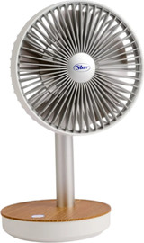 Star מאוורר עץ שולחני נטען כולל צידוד Star סטאר 1103
