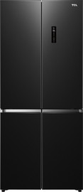 TCL מקרר 4 דלתות מקפיא תחתון - 521 ליטר TCL טי.סי.אל C635CDBN - נירוסטה מושחרת