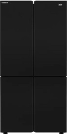 Beko מקרר 4 דלתות - 572 ליטר Beko בקו GN1406223GB זכוכית שחורה