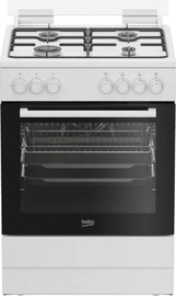 Beko תנור משולב כיריים גז - 4 להבות Beko בקו FSE62122DWDSL