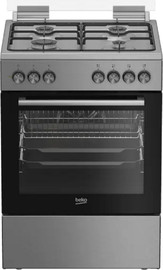 Beko תנור משולב כיריים גז - 4 להבות Beko בקו FSE62123DXDSL