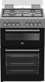 Beko תנור אפייה דו תאי משולב כיריים גז - 4 להבות Beko בקו KFDM6126BX