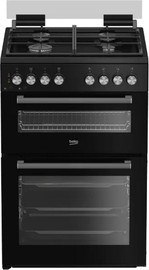 Beko תנור אפייה דו תאי משולב כיריים גז - 4 להבות Beko בקו KFDM62129BB