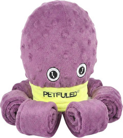 פלד יבוא ושיווק בובת תמנון Snuffle – משחק האכלה איטית וגירוי מנטלי לכלבים צבע סגול