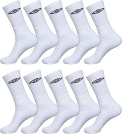 UMBRO מארז 25 זוגות גרביים Umbro -לבן
