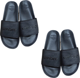 UMBRO שתי זוגות כפכפים בצבע שחור