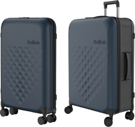 Rollink FLEX - 360 SPINNER המזוודה המתקפלת הדקה ביותר בעולם 29'' של מותג המזוודות החכמות Rollink