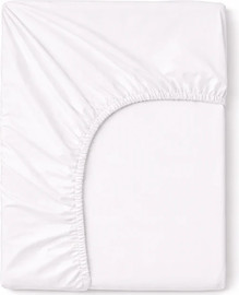 AG סדין מיטת תינוק פרימיום במבוק - WHITE