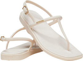 Crocs Miami Thong Sandal Crocs - סנדלי אצבע קרוקס לנשים בצבע בז'