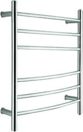 ISRAELI GLASS מחמם מגבות סולם 6 שלבים 52*76 ס"מ - ניקל מוברש