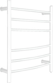 ISRAELI GLASS מחמם מגבות סולם 6 שלבים 52*76 ס"מ - לבן
