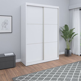 HOUSE DESIGN ארון הזזה 2 דלתות ברוחב 160 ס"מ- גילעד בייסיק - צבע בטון בהיר 7903