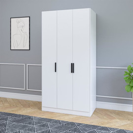 HOUSE DESIGN ארון פתיחה 3 דלתות ברוחב 1.20 מ' - דגם אסף 2024  - צבע שמנת