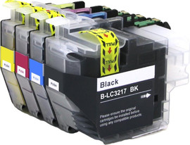 BROTHER סט 4 ראשי דיו תואמים Brother LC3217