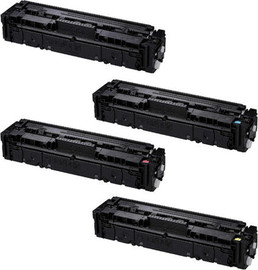 CANON סט טונרים תואמים Canon 054H(תפוקת דפים בשחור 3,100 דף, בכל צבע 2,300 דף)