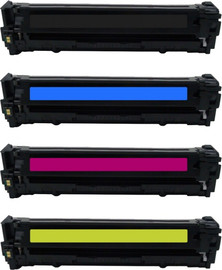 HP סט טונרים תואמים HP 128A CE320A+CE321A+CE322A+CE323A (תפוקת דפים בשחור 2100 דף, בצבע 1400)
