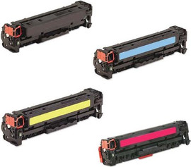 HP סט טונרים תואמים HP 305 CE413A+CE412A+CE411A+CE410X(תפוקת דפים בשחור 2,200 דף, בצבע 2,600 דף)