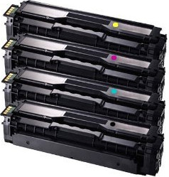 SAMSUNG סט טונרים תואמים SAMSUNG CLT-504S(תפוקת דפים בשחור 2500 דף, בצבע 1800)