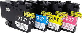 BROTHER סט ראשי דיו תואמים Brother LC3237