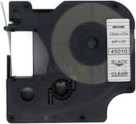 DYMO סרט תואם מדבקות פלסטיק מסדרת D1 מק"ט DYMO 45010