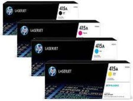 HP סט 4 טונרים מקוריים HP 415A W2030A/W2031A/W2032A/W2033A (2,400 דפים)