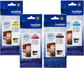 BROTHER סט ראשי דיו מקוריים BROTHER LC427