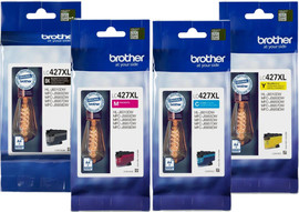 BROTHER סט ראשי דיו מקוריים BROTHER LC427XL