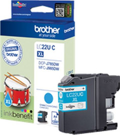BROTHER ראש דיו כחול מקורי Brother LC-22UC XL (1,200 דפים)