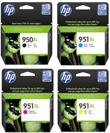 HP סט ראשי דיו מקוריים HP 950XL + 951XL